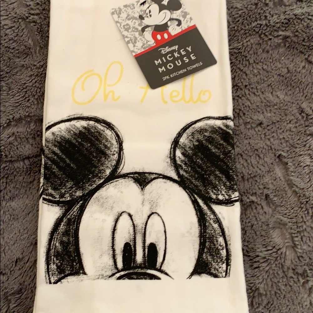 New Disney Mickey Mouse 2 pk Kitchen Towels